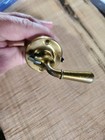 Vintage Brass Door Knob Lever Set with Fixing Screws, Easy to Install — photo 3