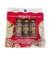 McCormick Finishing Sugar Pack Candy Cane Chocolate Hazelnut English Toffee
