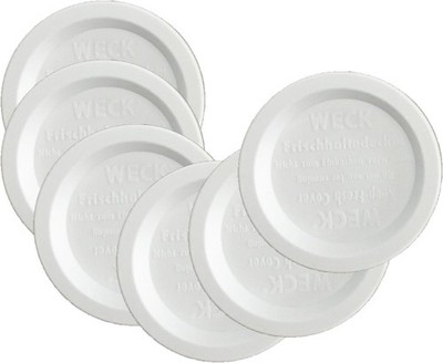 Jar Keep Fresh Plastic Lids, 6 PACK (Small = 60Mm). Fits Models 080, 755, 760, 7