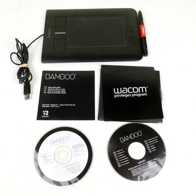 Wacom Bamboo CTH-460 Drawing Tablet Tested Working Stylus Pen Included USB