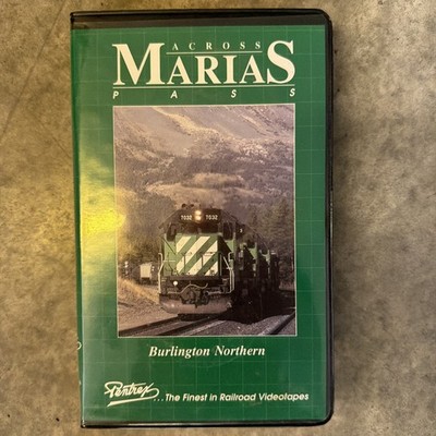 Pentrex Across Marias Pass VHS Burlington Northern Railroad Train Video OOP HTF