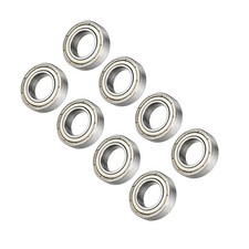 8Pcs 10mmx19mmx5mm 6800ZZ Deep Groove Ball Bearing Double Shield Carbon Steel