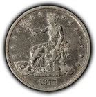 1877-S $1 US Silver Trade Dollar - Authentic VF - SKU-B5902