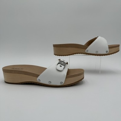 Dr. Scholl s Women s Original Too White Platform Slide Comfort Sandals US 9M NIB