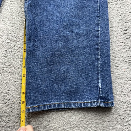 Levi's 569 Jeans Size 18 Reg 36x39 Loose Straight Leg Medium Wash Blue Denim - Picture 5 of 9