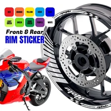 White GP02 17 inch Rim  Wheel Stickers For CBR1000RR 18 19 20 21 22 23 24
