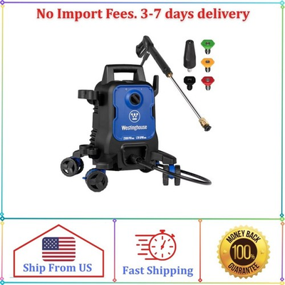 #ad 2300 Max PSI 1.76 Max GPM Cold Water Electric Powered Pressure Washer W Anti Tip $105.68