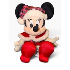 Authentic Disney Parks Mrs. Santa Minnie Mouse Holiday Plush