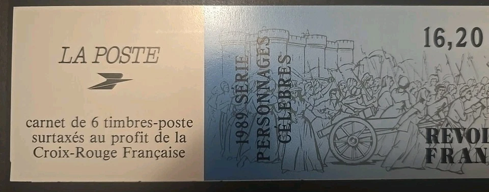 France Booklet Scott B607a Bicentenary French Revolution 1989 VF MNH Semi-Postal - Image 4 of 4