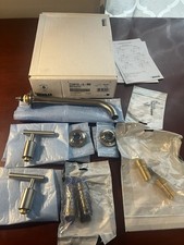 Kohler K-T14414-4-BN Purist 1.2 GPM Wall Mounted Widespread Bathroom Faucet