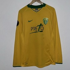 Nike MSK Zilina Football Jersey Long Sleeve Yellow Green Home Shirt 2008-09 Sz L