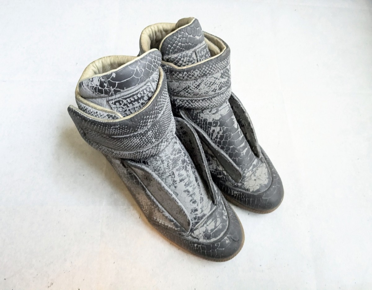 トップス Maison Margiela Maison Margiela Future Sneakers Snakeprint Men 13 46 High Tops