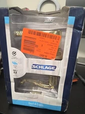 Schlage Flair Bright Brass Privacy Handle Bed And Bath