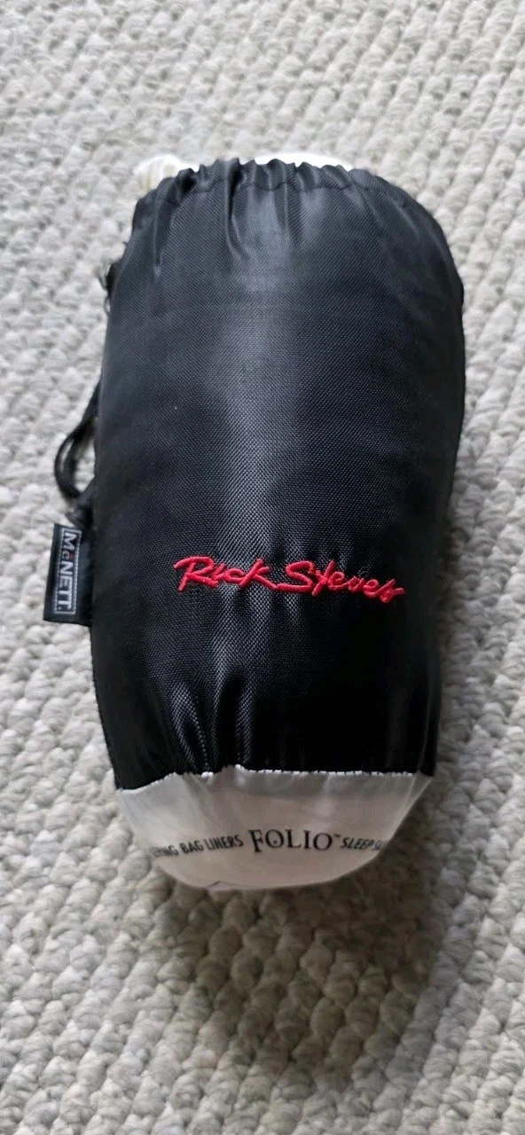 Rick Steves McNett Folio Travel Sleeping Bag Liner Sheet Natural Cotton
