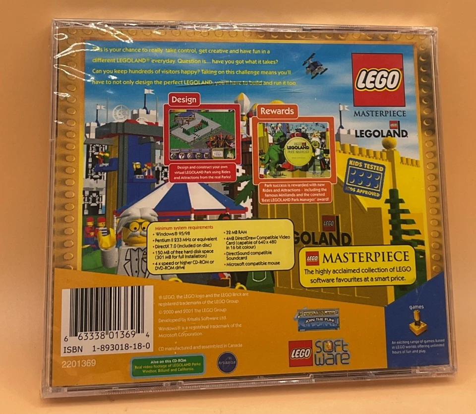 LEGO Masterpiece Collection (PC, 2002) New Sealed - See description - Image 2 of 4