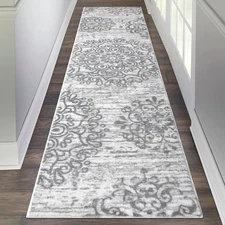 HEBE Hallway Runner Rug 2'x8' Washable Vintage Distressed Area Rugs Non Slip ...
