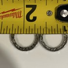 925 Sterling Silver Double Circle Drop Dangle Earrings 5.7g — photo 6