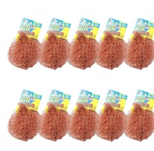 10 Chore Boy Copper Scrubbers Scouring Pad, 100 Pure Copper NEW