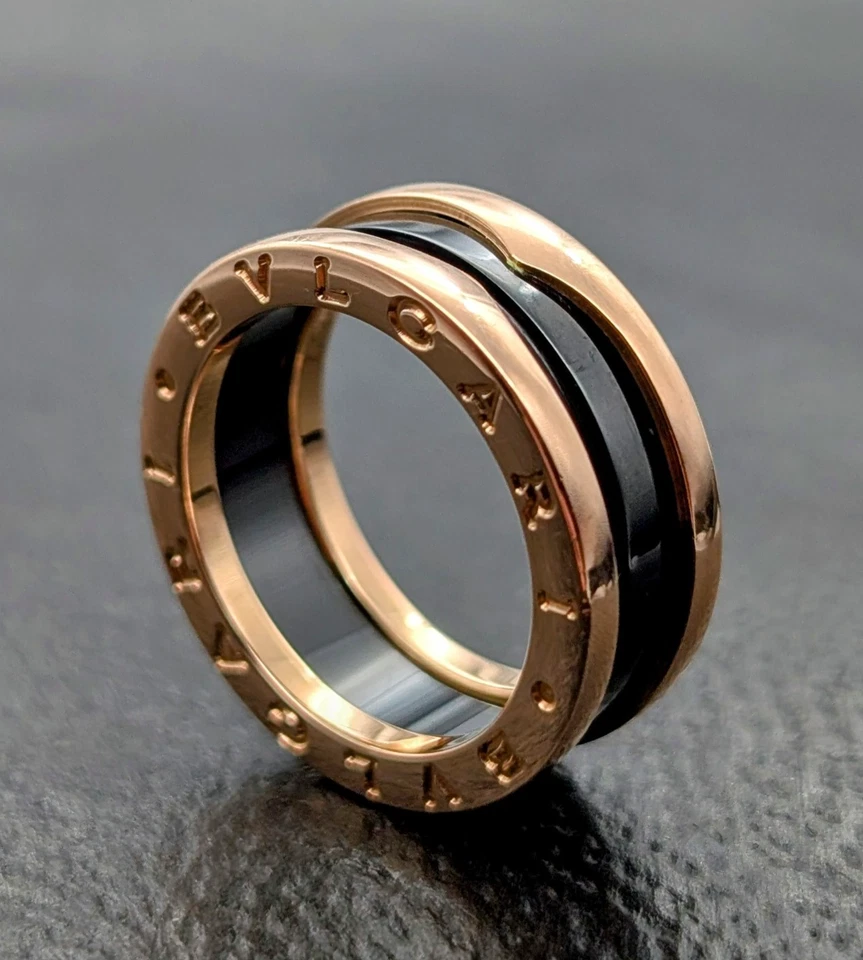 Bulgari BVLGARI B.ZERO1 2-Band Ring 750/18K Rosegold Gr.54 Damenring #1266 - Bild 1 von 4