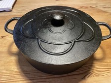 Stara żeliwna pokrywa garnek brytfanna garnek do duszenia okrągły żeliwny garnek żeliwny garnek garnek