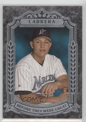 2014 Topps Before They Were Great Miguel Cabrera #BG-29 k7q