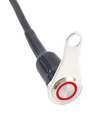 Universal Stainless Steel LED Motorcycle Switch Horn Handlebar Adjustable Mou...
