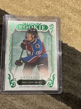 2018-19 UPPER DECK ARTIFACTS SHELDON DRIES ROOKIE EMERALD GREEN RED188 #ed 63/99