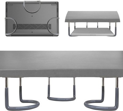 TidyFriend Rubberized Under Desk Laptop Mount - 3 Racks in 1 Sets, Laptop Under 