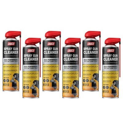 LAUCO Spray Gun Cleaner 14 oz, Pack of 6, High-Performance Paint Gun Cleaner