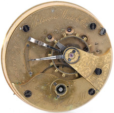 ILLINOIS Gr. 2, 166090, 18s 11j KEYWIND POCKET WATCH MOVEMENT, FOR REPAIR (BR)