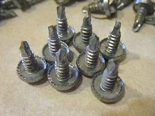 1000 pcs Self Drilling Sheet metal screw 10-16 x 1/2" Crimptite serrated USA 