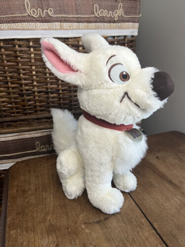 Disney Store Exclusive BOLT Plush Stuffed 12” Animal White Puppy Dog
