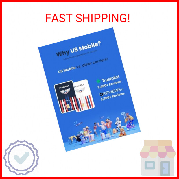 Prepaid SIM Card (US Mobile) - Custom Plans from $4/mo. Unlimited Plans from $15