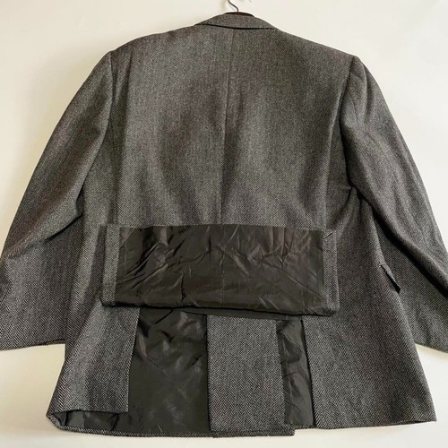 Brioni Battaglia Tailored Jacket Cashmere 100% Herringbone 6B Size 52 Italy - Picture 12 of 12