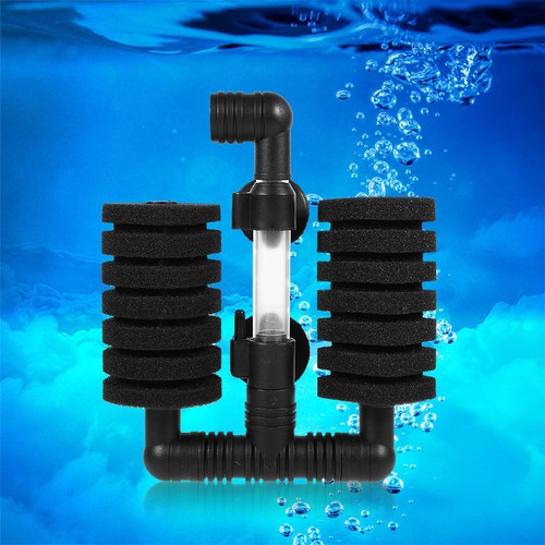 Single/Dual Head Air Sponge Filter for Small Nano Aquarium Fish Tank Shrimp Tool - Picture 7 of 15