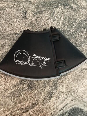 E collar The Comfy Cone Recovery Collar All Four Paws Soft Black