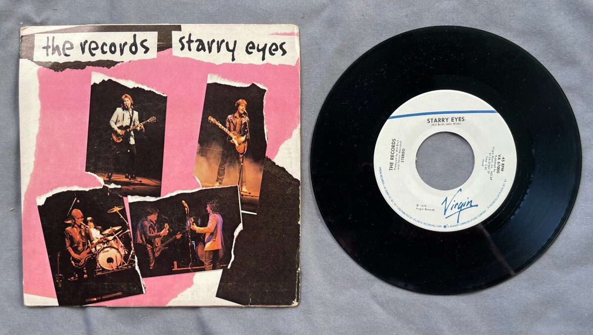 THE RECORDS 1978 Punk Rock 45 RPM STARRY EYES PAINT HER FACE Black 