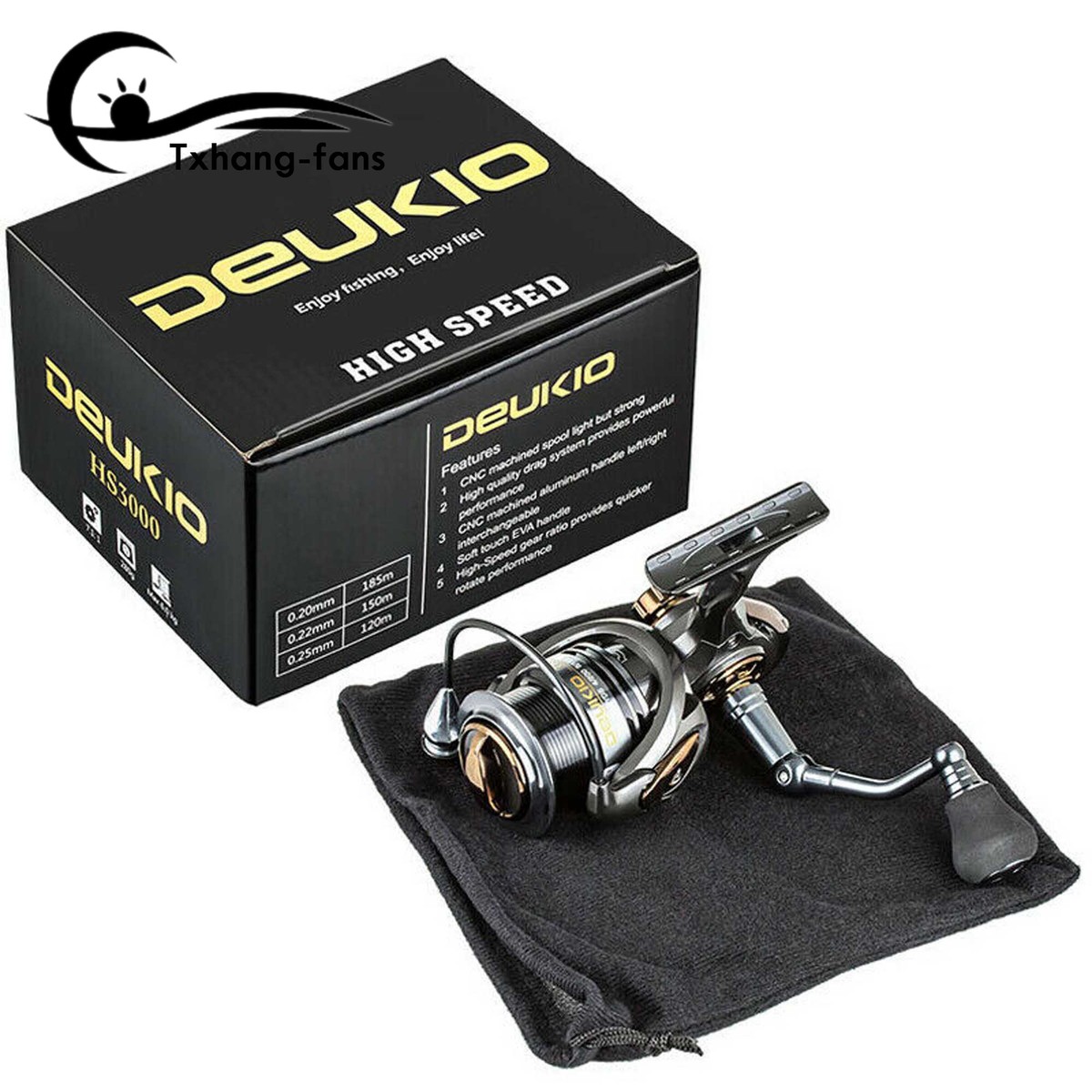 リール Aeon Summer Spinning Fishing Reel 5+1BB High Speed 7.1:1 Right
