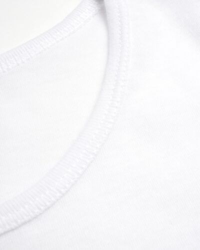 3 Pck White Girls Undershirt 100% Cotton No Tag Crewneck Shirt Sweet Princes XSM - Picture 2 of 6
