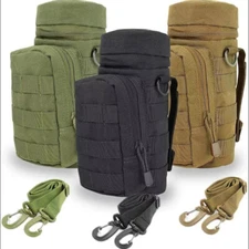 Tactical Water Bottle Pouch Holder Military Molle Water Pouch Carrier Bag Hiking