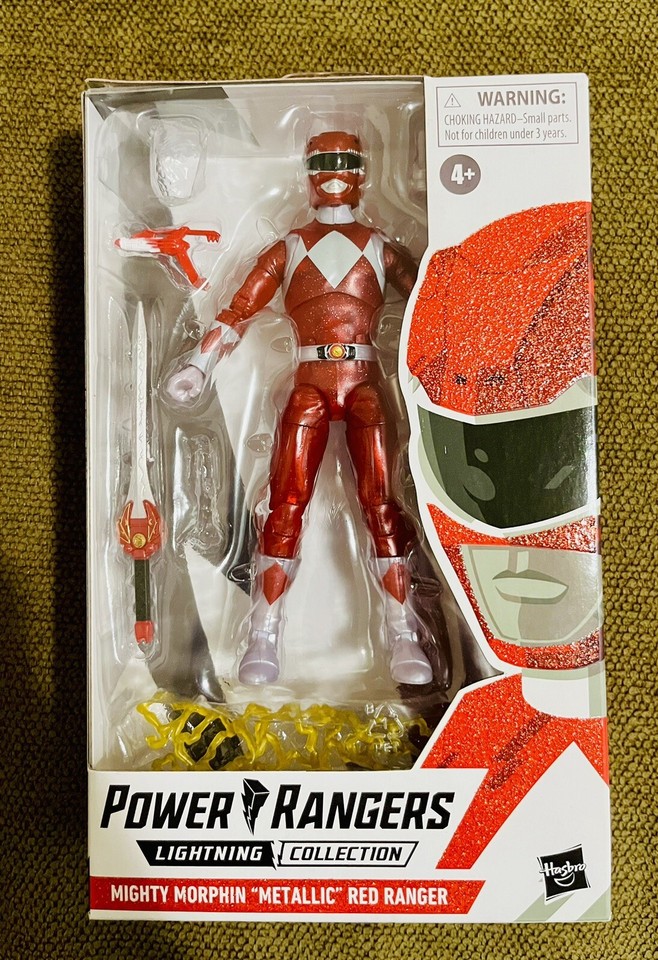 Red Metallic Mighty Morphin Power Rangers Lightning Collection-No Head ...