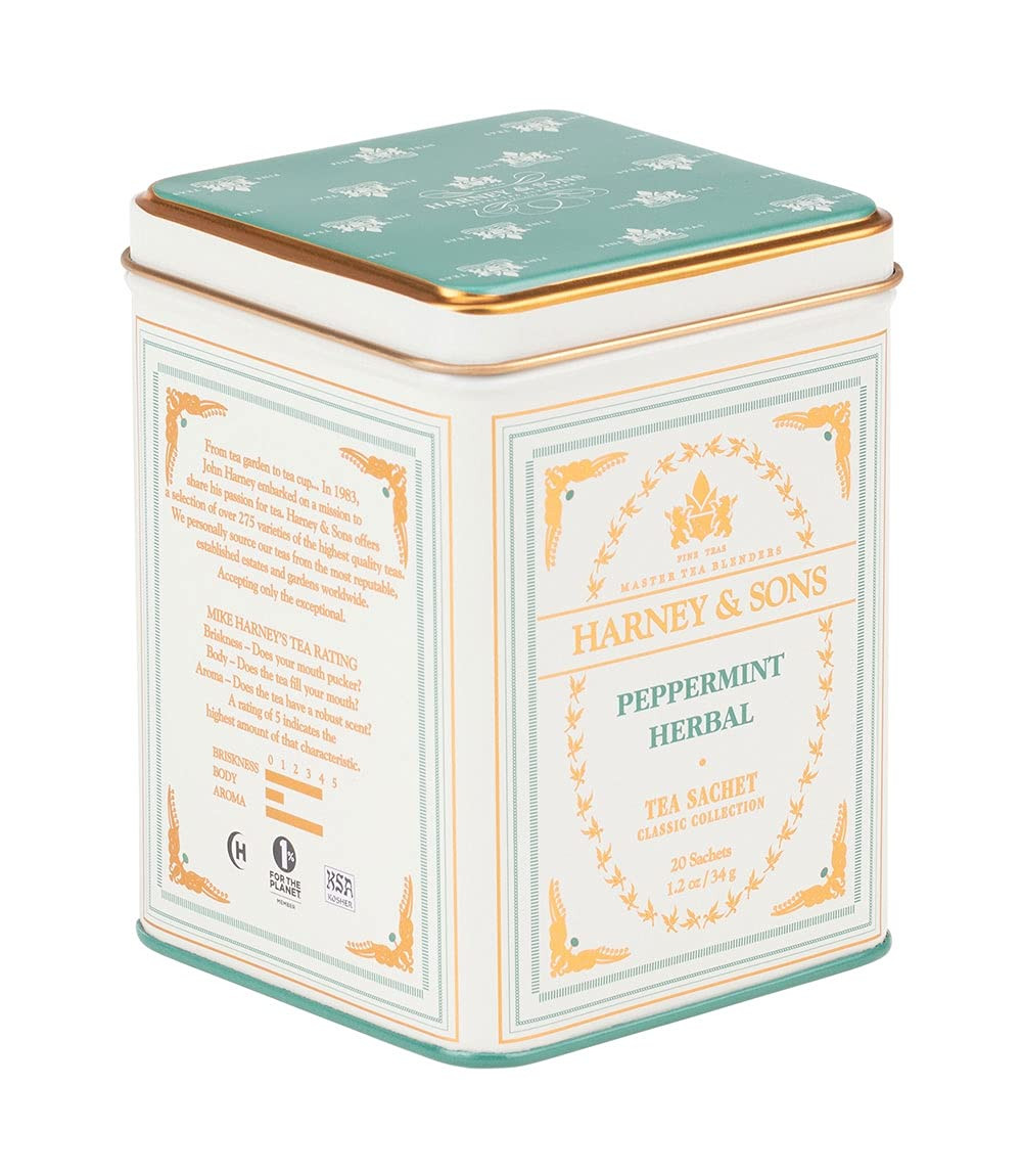 Harney and Sons Peppermint Tea, 20 Sachets 1.2 Oz