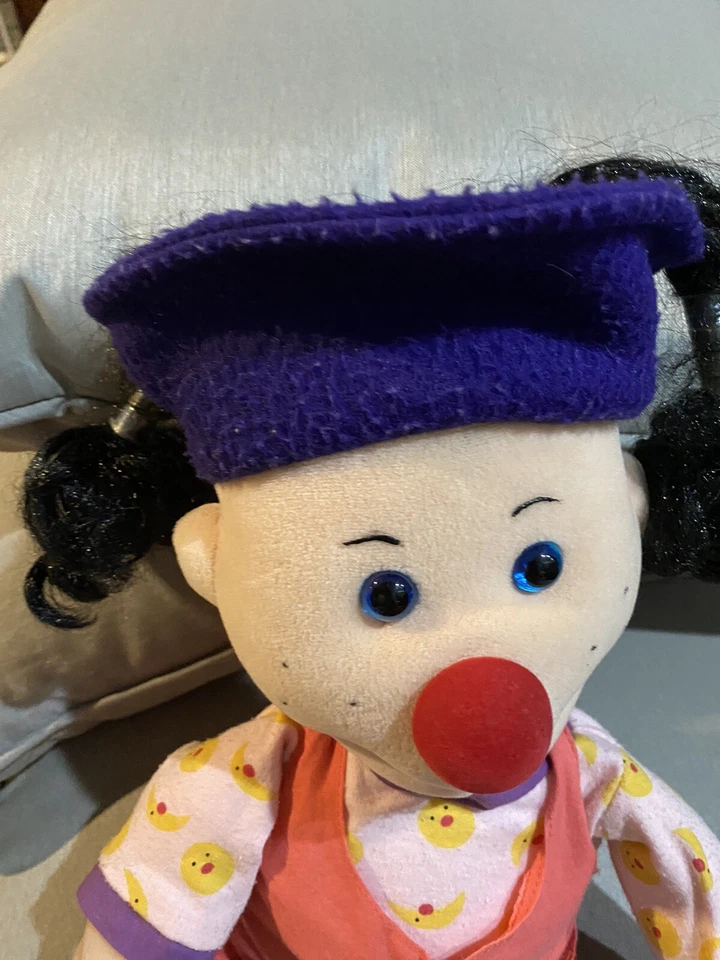 Muñeca payaso de peluche vintage 1995 Commonwealth grande cómodo sofá LOONETTE 20" Foto 2 de 4