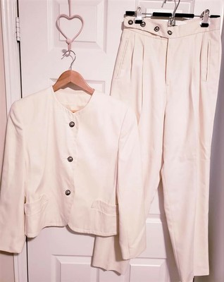 winter white pant suit