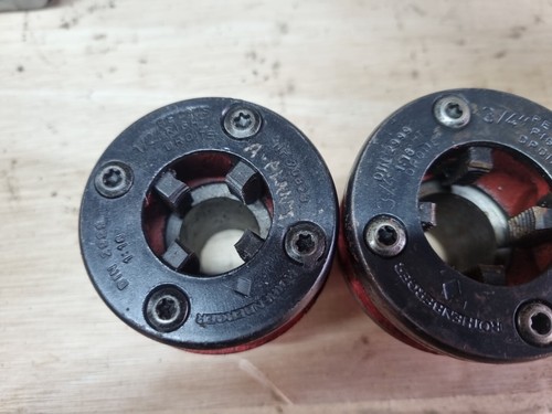 Rothenberger Power Taps 1/2" To 1 1/2" Tapping Head Ratchet X 6 - Picture 2 of 7