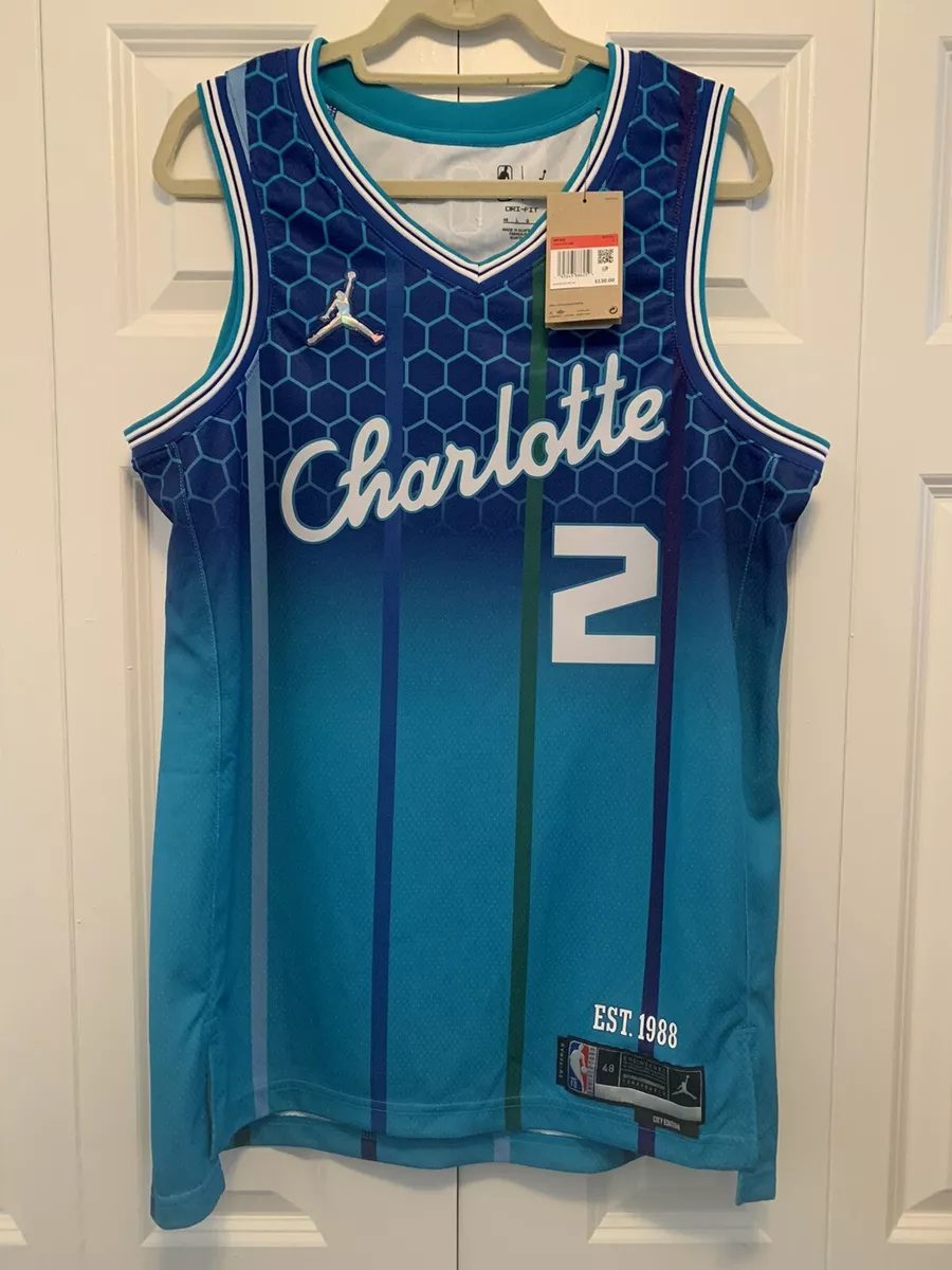 Nike Boys' Charlotte Hornets LaMelo Ball #1 City Edition Swingman Jersey