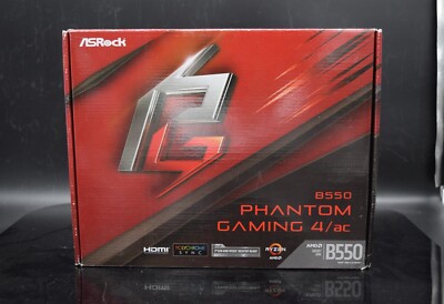 ASRock B550 Phantom Gaming 4/AC Motherboard AS IS FOR PARTS