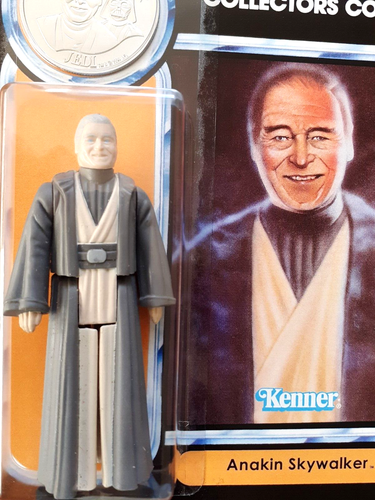 Vintage Star Wars Figure POTF Anakin Skywalker Recard with Coin 92 Back 1985 - Picture 4 of 13