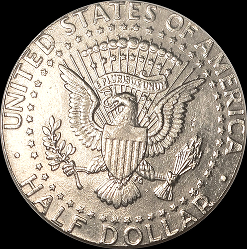 2002-P MAGIC COIN MADE FROM KENNEDY HALF & MEXICANOS COIN, VERY BEAUTIFUL COIN - Picture 5 of 6