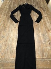 Fashion Nova Making The Cut Midi Sweater Dress Black XS